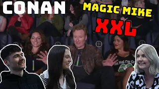 BRITISH FAMILY REACTS | Conan Crashes A "Magic Mike XXL" Girls' Night Out!