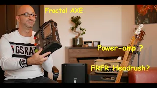 Fractal AXE FM3 - zapojenie do power amp, alebo FRFR cab headrush ?