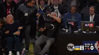 LeBron Runs Into Camera Man 😅