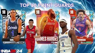 Updated Top 10 Point Guards in NBA 2K24 MyTeam!