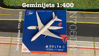 RARE Geminijets 1:400 Delta 777-200LR ( N705DN ) ( Unboxing and Review ) ( With AVIATION 777 )