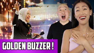 Putri Ariani Golden Buzzer Audition On AGT Reaction | From Indonesia To America's Got Talent!