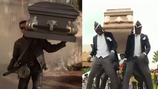 DANCE COFFIN MEME ft TERMINATOR SCHWARZENEGGER- best African Pall-bearers.