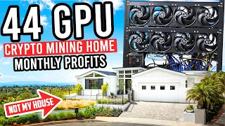 44 GPU Crypto Mining Home Monthly Profits