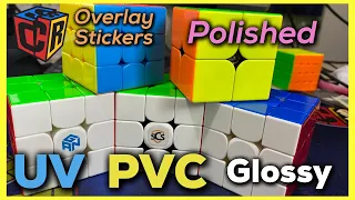 UV coating vs PVC vs polished vs glossy