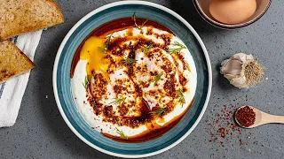 Turkish Eggs Cilbir Recipe