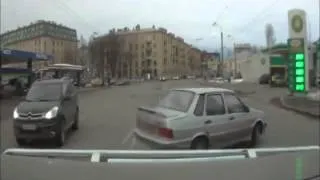 Это реальный дебил ДТП  ДТП! Авария! Видеорегистратор