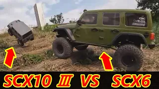 SCX6 VS SCX10Ⅲ.What a HUGE! The All New Axial SCX6 !  Comparison with SCX10 III.