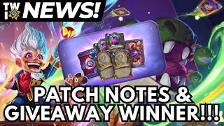 New Patch Notes and Whizbang's Workshop Giveaway Winner!