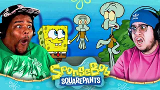 SQUID PUPPET?! | SpongeBob Season 4 Episode 19 GROUP REACTION