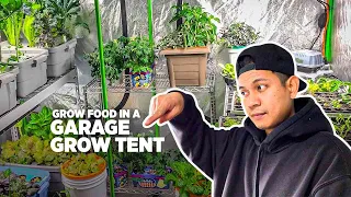 EP2: Gardening inside a garage grow tent – Grow food in winter