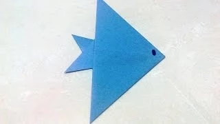 How to make an origami fish.