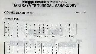 Mazmur Tanggapan [Edisi Lama] HR TRITUNGGAL MAHA KUDUS - Minggu 4 Juni 2023 - Tahun A