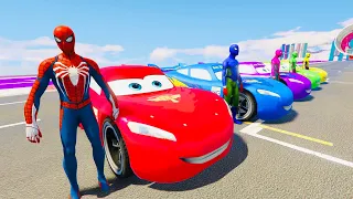 Crazy Track - Race All Disney Cars Lightning McQueen & The King Tow Truck Mater Miss Fritter