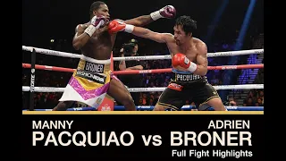 Manny Pacquiao vs Adrian Broner Highlights  HD