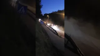 BMW e34 530i v8 burnout