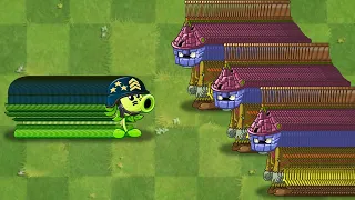 PVZ 2 Challenge - 100 Plants Max Level Vs 150 Zombies Custom Speed