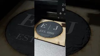 Laser Engraved Slate Coaster | Copper Mine Laser Design LLC |  #copperminelaserdesignllc #laser