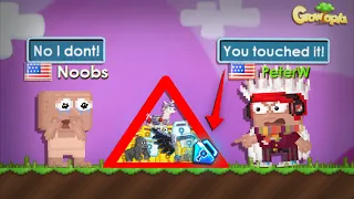 Anything You Put In The Triangle I Will Pay For | Growtopia