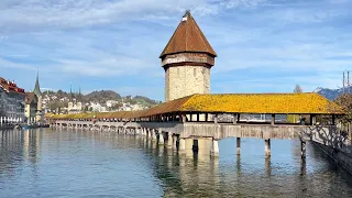 Lucerne Switzerland Walk ☀️ 4K Walking Tour 2024 🇨🇭