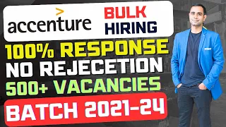 🔥Accenture Bulk Hiring 2024 | 100% Response & no Rejection Message | Any Graduate🔥