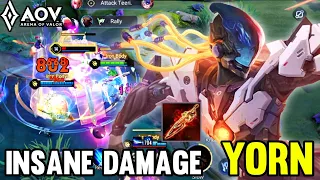 AOV : YORN GAMEPLAY | INSANE DAMAGE - ARENA OF VALOR LIÊNQUÂNMOBILE ROV COT