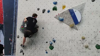 Red holds traverse at CityRock Cape Town (v6)