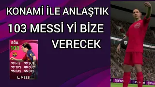 103 MESSİ BENİM OLACAN BAŞKA ÇARE YOK İCONİC MOMENT TOP AÇILIMI PES 2021 MOBİL