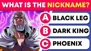 Can You Guess The One Piece Character By His Nickname❓One Piece Quiz 👒 Anime Quiz