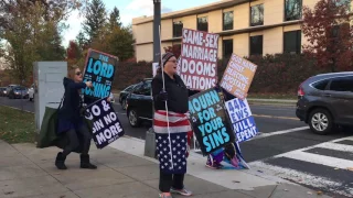 Westboro Baptist Church pickets at AU