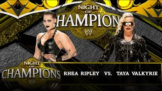 Rhea Ripley vs. Taya Valkyrie | Women's Tournament of Champions FINAL | WWE 2K23