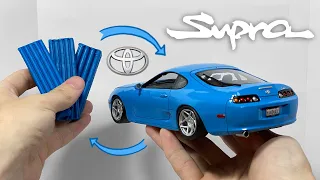 Turning Plasticine Into Car, Toyota Supra, 100 Hours Run 15 Minutes