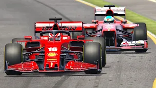 Ferrari F1 2020 vs Ferrari F1 2013 - Melbourne