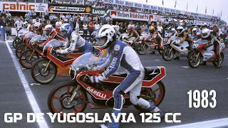 1983. Gran Premio de Yugoslavia 125 cc. Circuito de Rijeka.