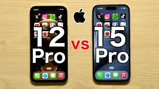 iPhone 12 Pro vs iPhone 15 Pro 実機スピードテスト その実力差は。バッテリーの解説も。3世代差とはどのようなものか?!(SpeedTest)