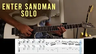 Metallica - Enter Sandman solo - Guitar Lesson with tab