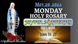 MONDAY HOLY ROSARY/JOYFUL MYSTERIES/ MAY 20,2024 #dailyrosary #mary #LifesBlessedAdventure #canva