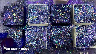 Electric purple dyed & PJ gym chalk blocks!! 💜✨🤍 | ASMR | Oddly Satisfying