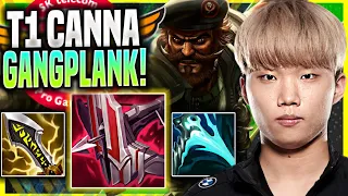 CANNA IS READY FOR GANGPLANK! - T1 Canna Plays Gangplank Top vs Camille! | Season 11