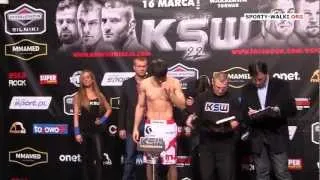 Anzor Azhiev - oficjalne ważenie przed KSW 22.