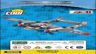 Cobi Instructions | Small Army / WW2 | 5539 | Lockheed P-38 Lightning Plane