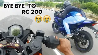 🔥KTM RC 200 MESSING WITH 🔥 R15 V3 @150kmph  #r15v3 #rc200 #race