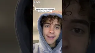 joshua bassett admitting that he leaked say the word - tiktok