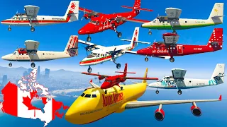 GTA V: de Havilland Canada DHC-6-300 Twin Otter Airplanes Best Longer Crash and Fail Compilation