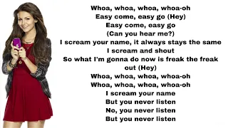 Victorious - Freak the freak out (lyrics)