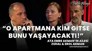 "Ata'nın kuryelik yaptığını bilmiyorduk" Ata Emre Akman'ın ailesi Zuhal & Erol Akman & Fatih Altaylı