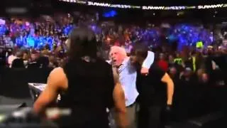 Brock Lesnar returns & Saves Ric Flair from The Shield 2013