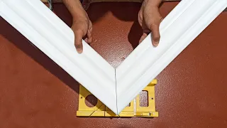 How to quickly, easily and easily make the outer corner of the ceiling plinth