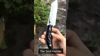 The Soul Hunter Damascus Steel Hunting Knife Fixed Blade