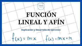 Función lineal y afín - Ejercicios resueltos